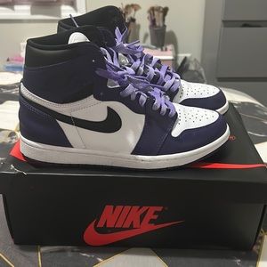 Air jordan Nike Men 1 Retro high OG court Purple 2.0